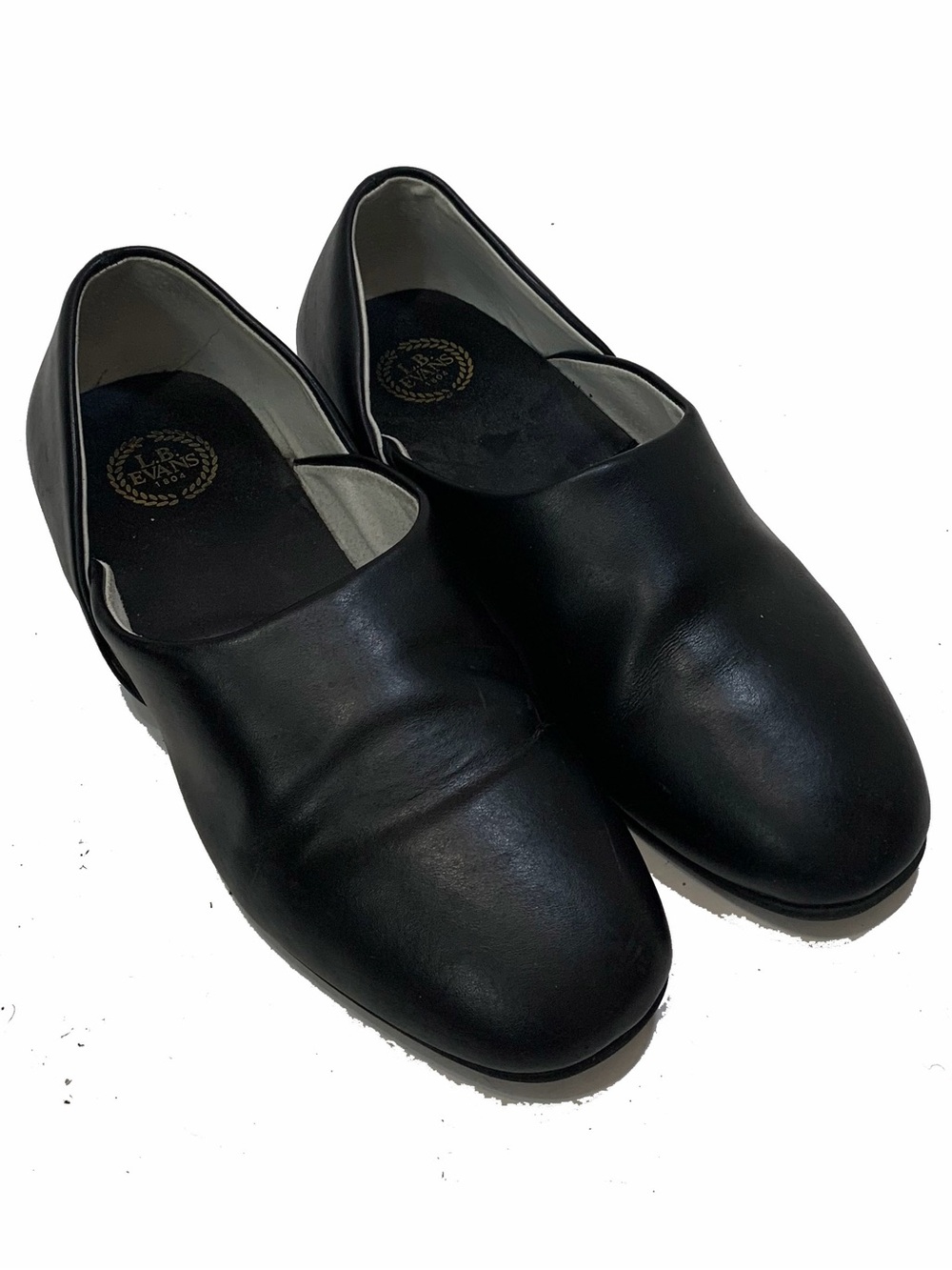 9.5 / L.B. Evans Men's Black Slip-On shoes